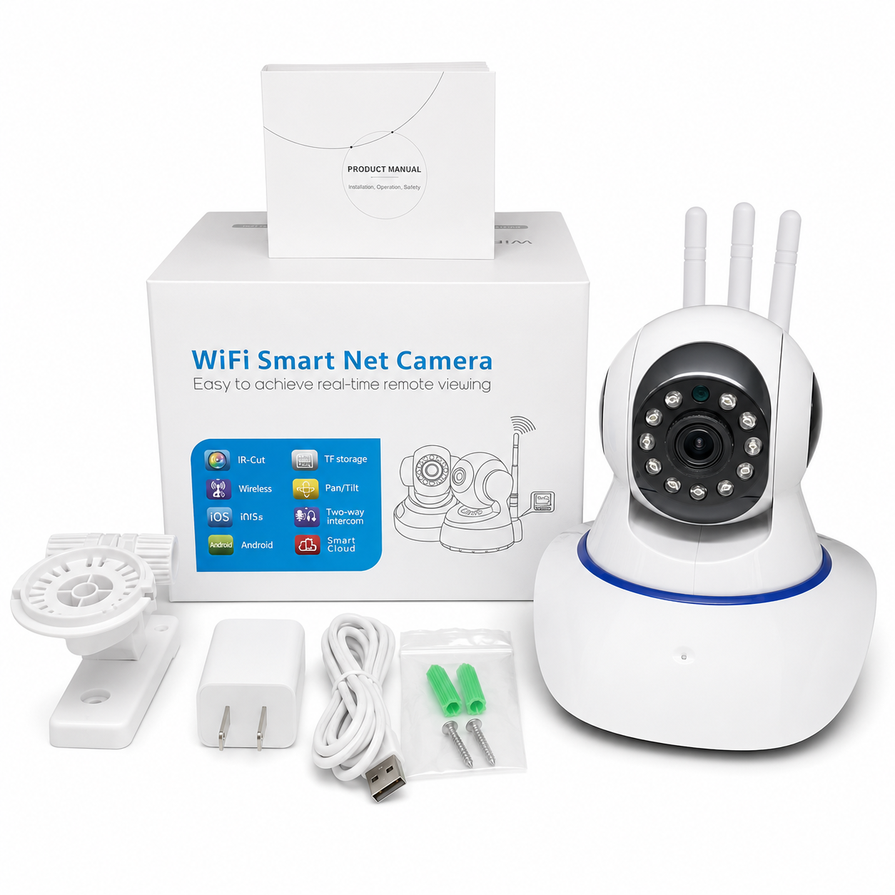 CAMARA WIFI 3 ANTENAS 📡