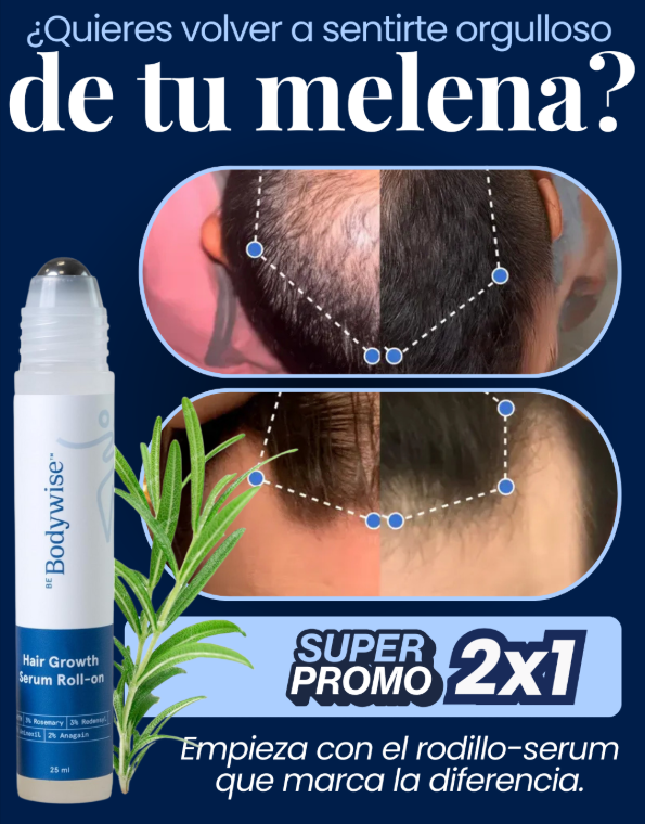 BodyWise Hair Growth - Sérum Capilar Anticaída y Crecimiento Intensivo 2x1